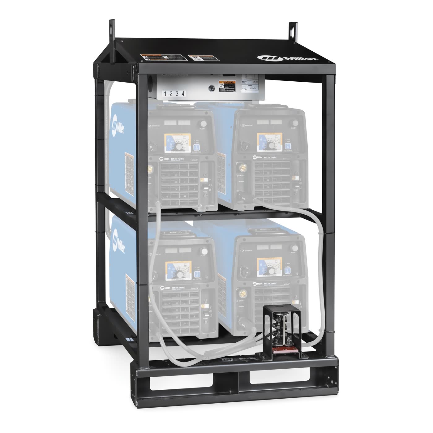 Empty Inverter Rack Miller XMT 4-Pack Inverter Rack (Empty) for 460-575V | Welders Helper