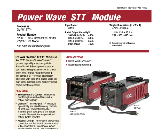Lincoln Power Wave STT Process Module for S-Series Welders | Welders Helper