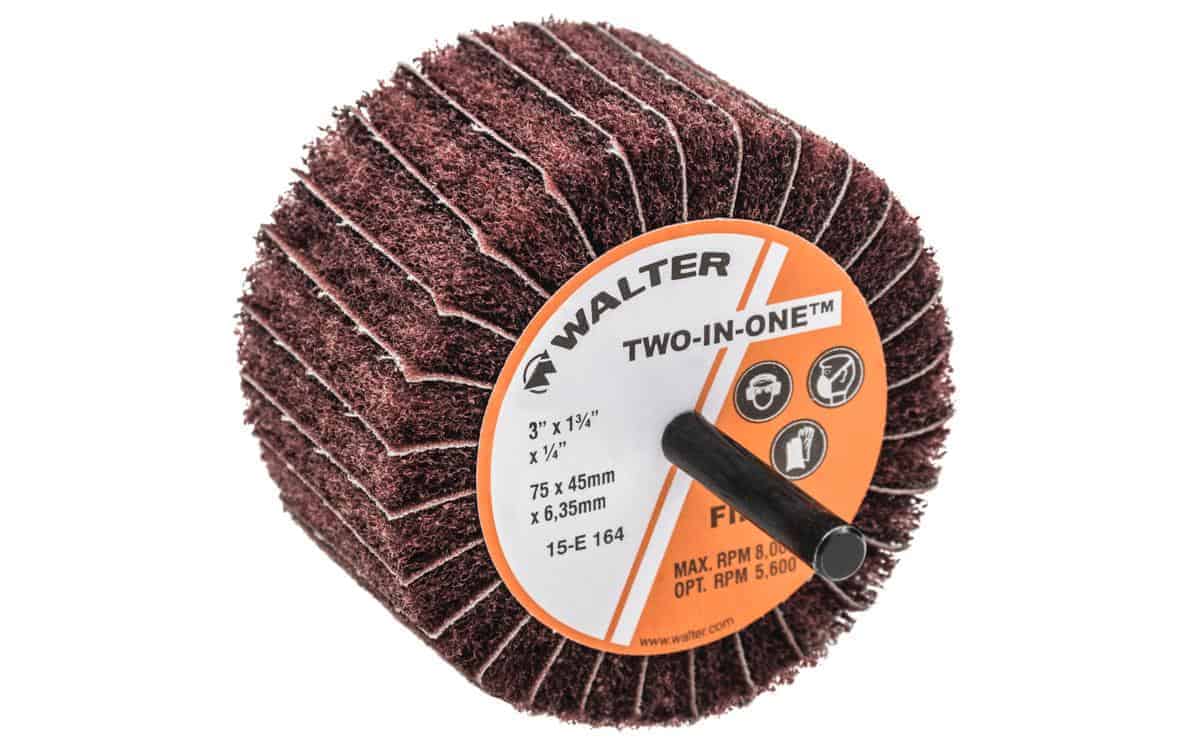 Walter Two-In-One Interleaved Flap Wheel Fine Grit