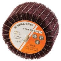 Walter 3-Inch Two-In-One Interleaved Flap Wheel Medium Grit