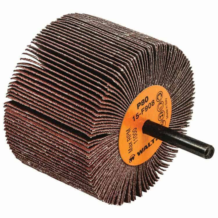 Walter 3-Inch x 2-Inch Mounted Flap Wheel 80 Grit