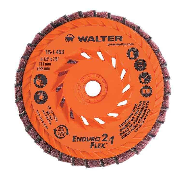Walter ENDURO-FLEX 2-in-1 4.5 Inch Finishing Disc Spin-On