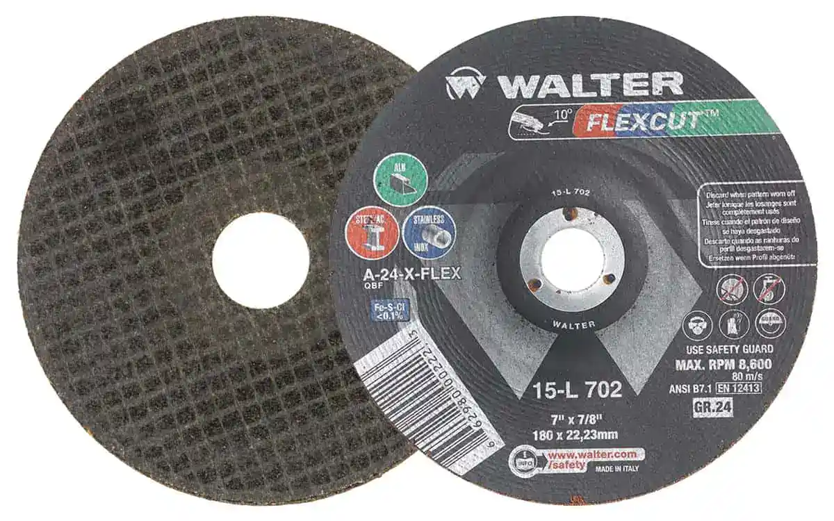 Walter FLEXCUT 7-Inch Flexible Grinding Wheel 24 Grit