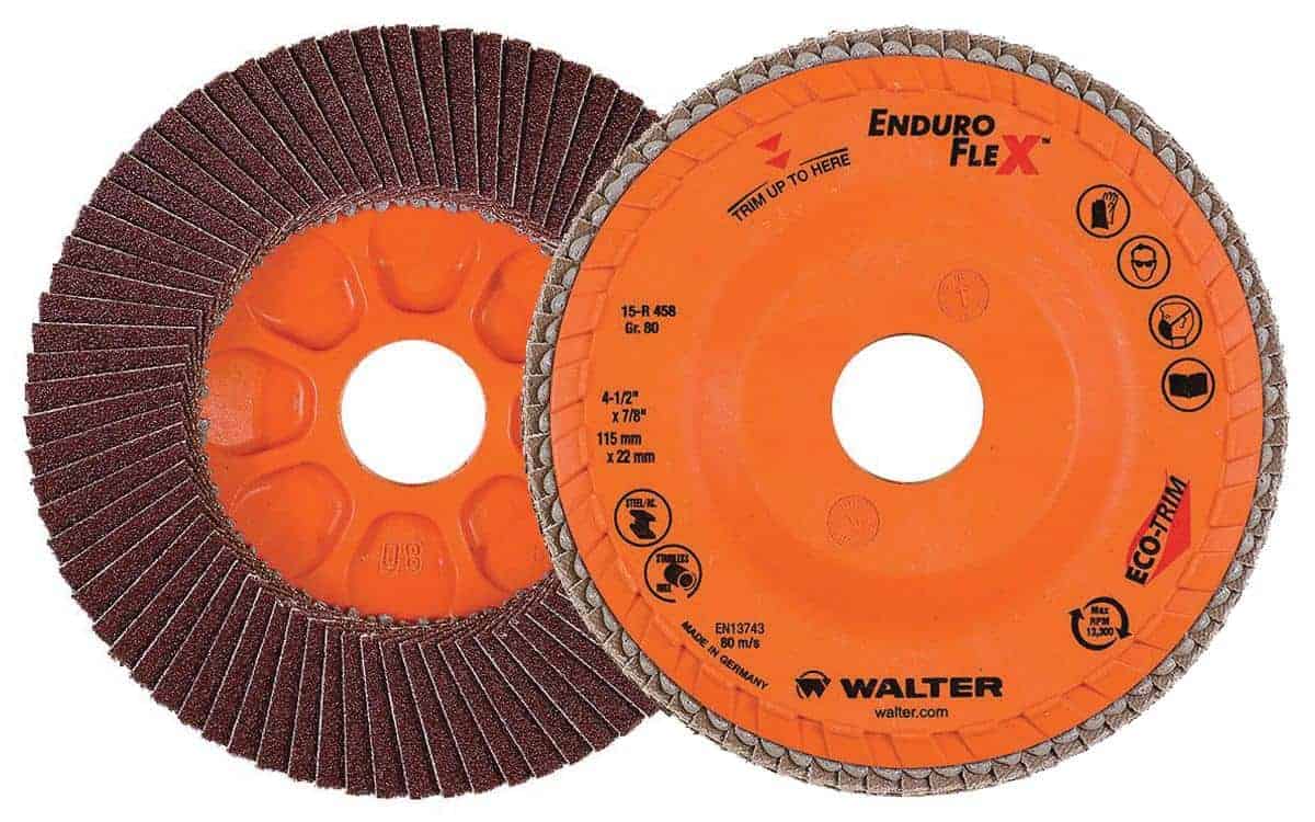 Walter ENDURO-FLEX 4-1/2 Inch Grit 80 Flap Disc with 5/8-11 Hub