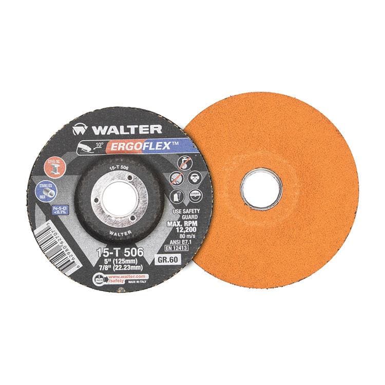 Walter ErgoFlex 5-Inch Flexible Grinding Wheel 60 Grit