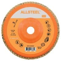 Walter ALLSTEEL 7-Inch 60 Grit Flap Disc with Trimmable Backing