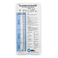 Miller Metric TIG Welding Parameter Slide Rule Calculator