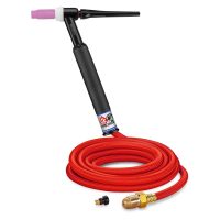 CK26 200A Air Cooled TIG Torch, 12.5ft Super-Flex, Rigid Head