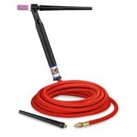 CK Worldwide 9 Series TIG Torch, 125A, 25ft, 2-Piece Super Flex, Rigid